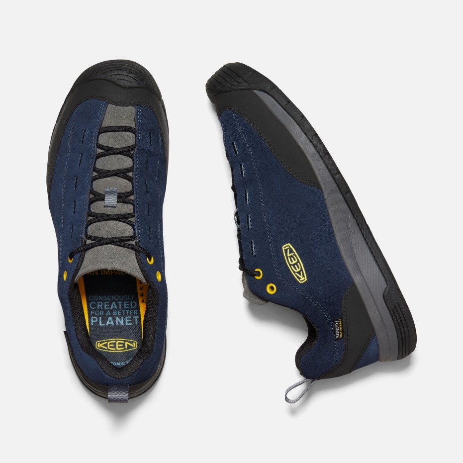 Zwarte Iris-magneet Heren Jasper Ii Waterdichte Suède Leren Trainers