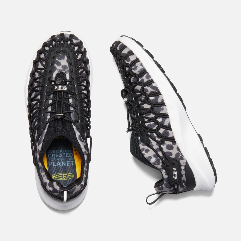 Witte Uneek Snk Sneakers Voor Dames Met Dierenprint