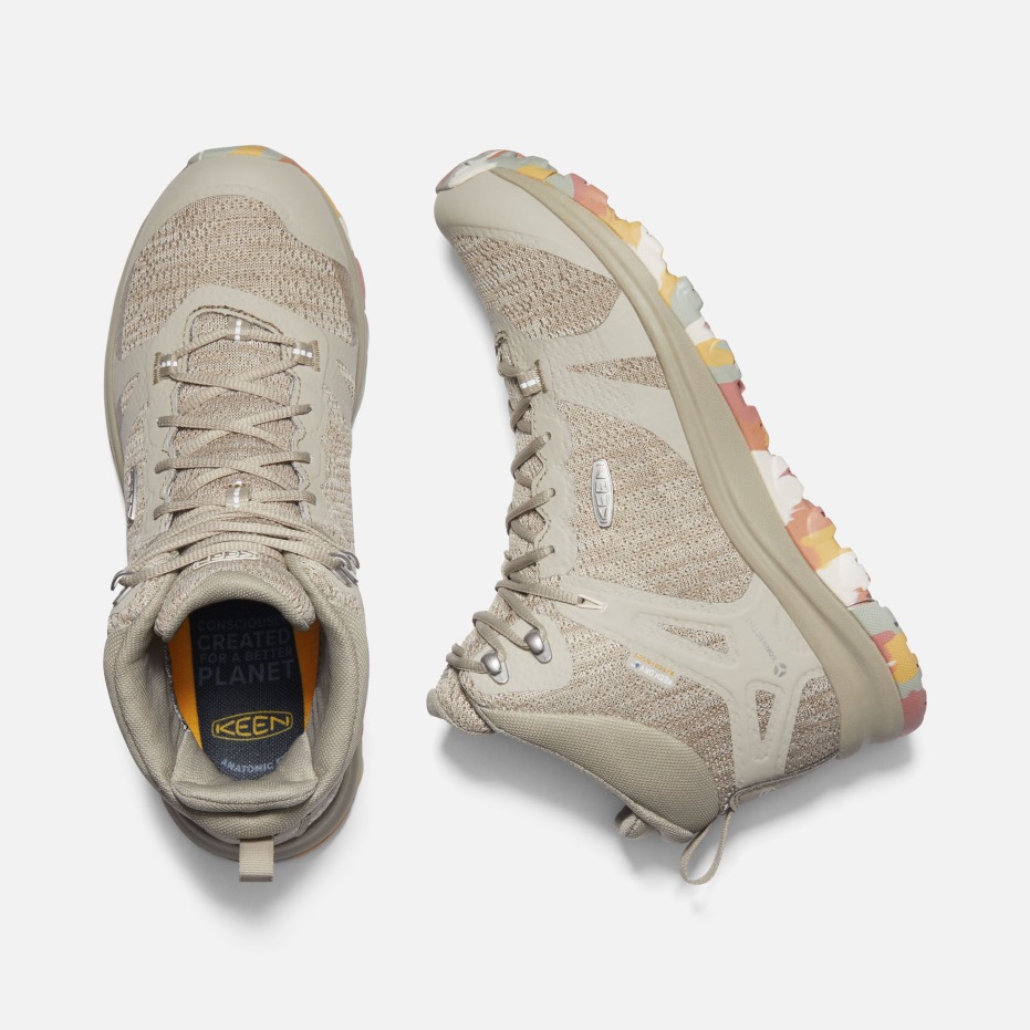 Baksteen Stof-berken Scherpe Dames Terradora Ii Waterdichte Wandelschoenen