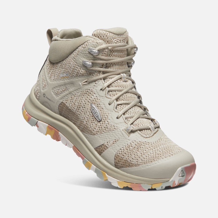 Baksteen Stof-berken Scherpe Dames Terradora Ii Waterdichte Wandelschoenen