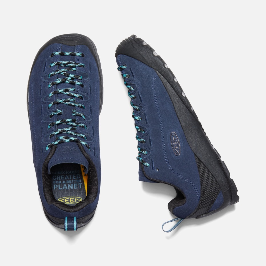 Scherpe Damessneaker Van Jasper Suède Zwart Iris-zwart