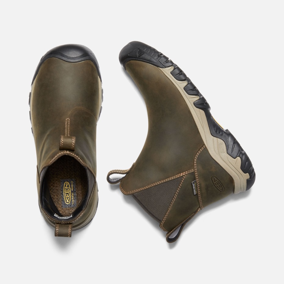 Scherpe Greta Waterdichte Chelsea Olijf-timberwolf Voor Dames