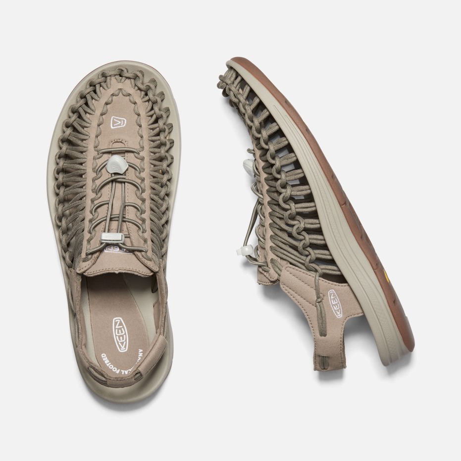 Heren Uneek Timberwolf-plaza Taupe Scherp