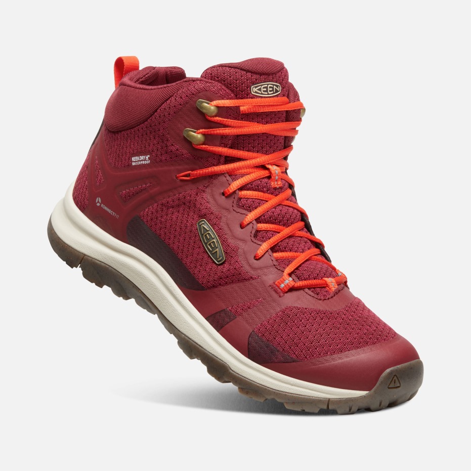 Dames Terradora II Waterdichte Wandelschoenen Keen Rhubarb-Jam