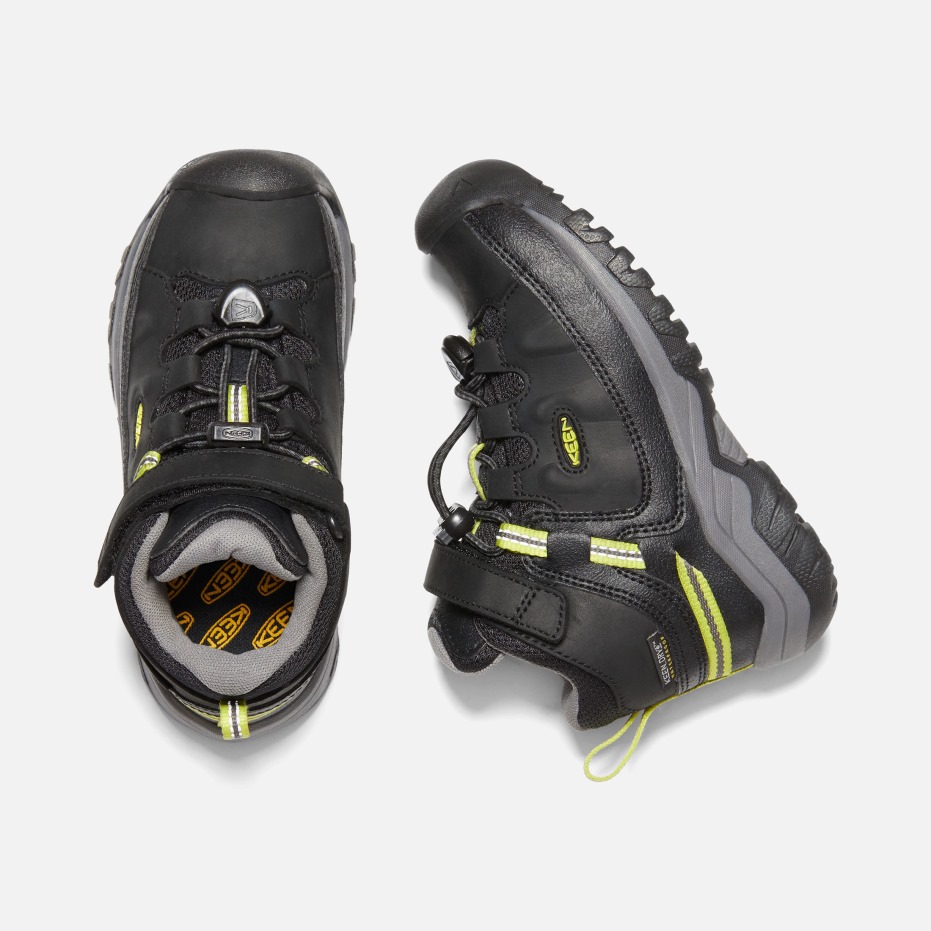 Scherpe Zwart-staal Grijze Targhee Waterdichte Wandelschoenen Voor Jonge Kinderen