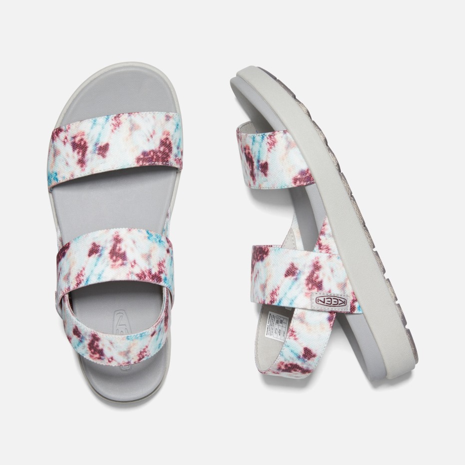 Andorra-tie Dye Dames Elle Backstrap Casual Sandalen Scherp