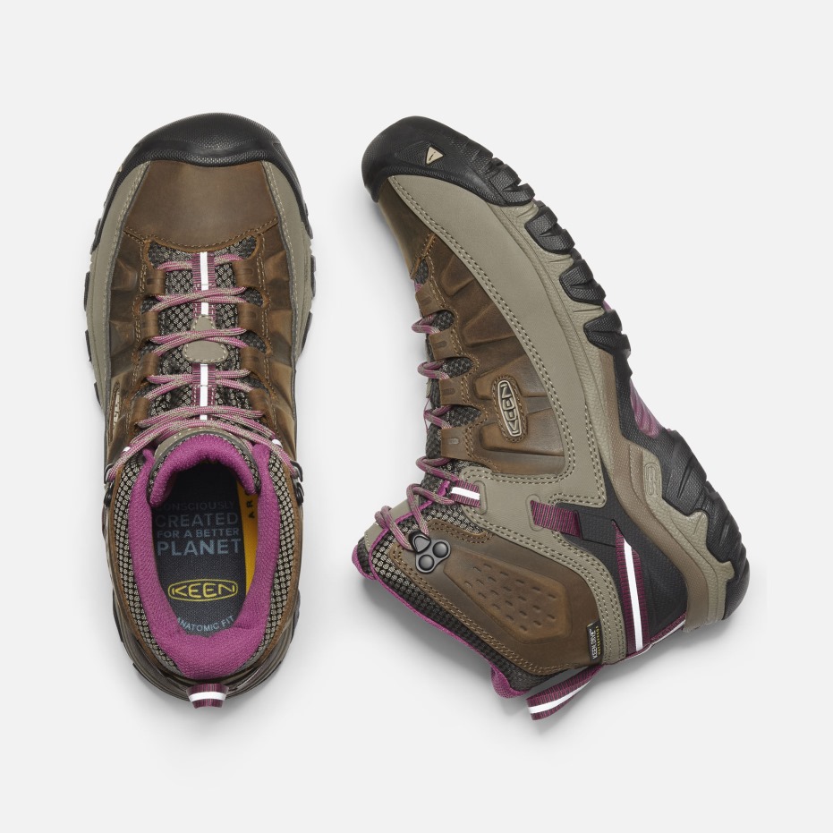 Dames Targhee Iii Waterdichte Wandelschoenen Weiss-boysenberry Scherp
