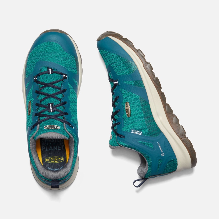 Terradora Ii Waterdichte Wandelsneakers Dames Blauw Koraalblauw Nights Enthousiast