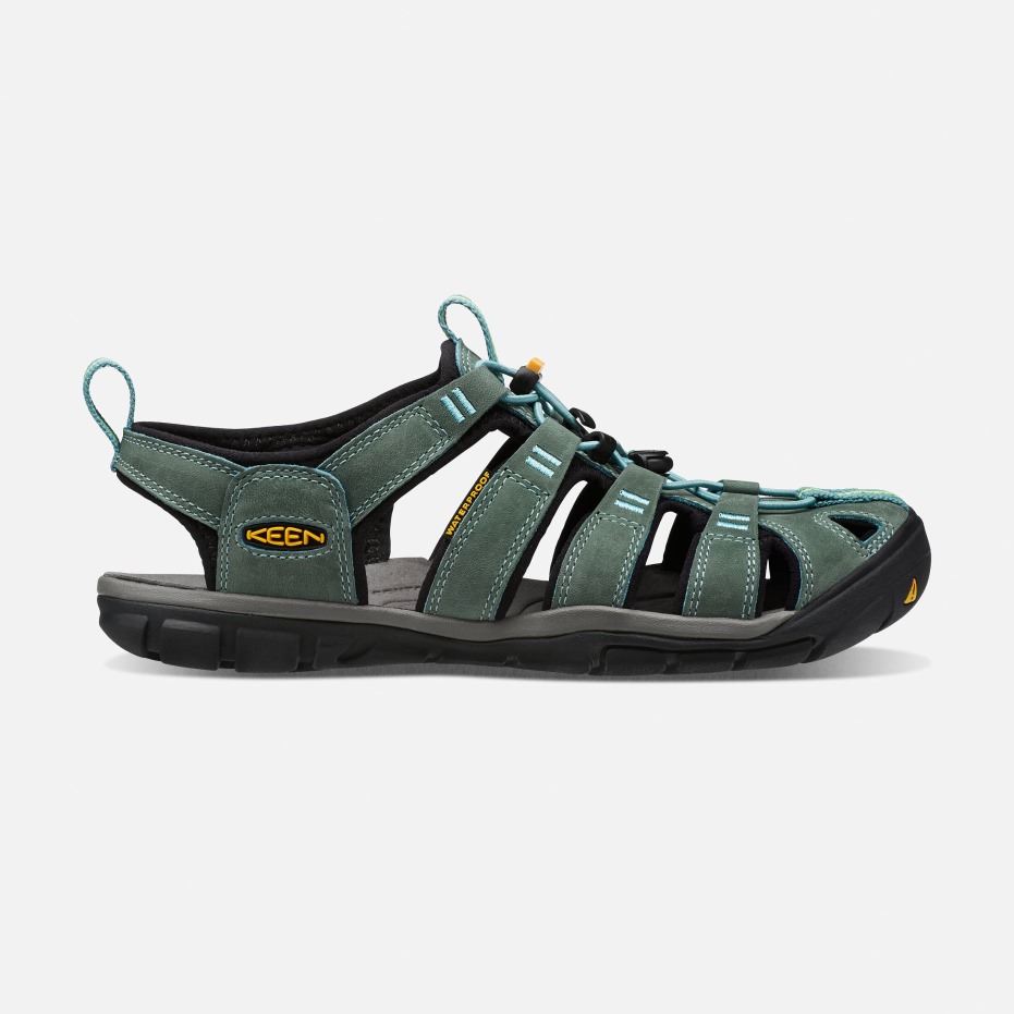 Cnx-sandalen Van Helder Waterleer Voor Dames, Enthousiast Mineraalblauw-geel