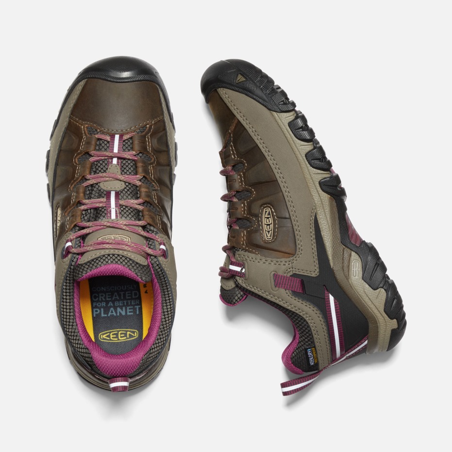 Scherpe Targhee Iii Waterdichte Wandelschoenen Voor Dames Weiss-boysenberry